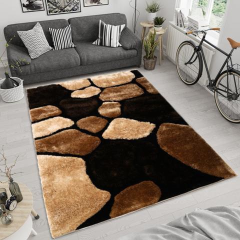 Modern Non-Shedding Soft Area Rug - Beige / 270cm