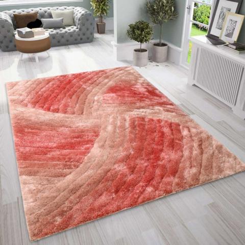 Modern Ultra Soft Decor Rug - Pink / 230cm