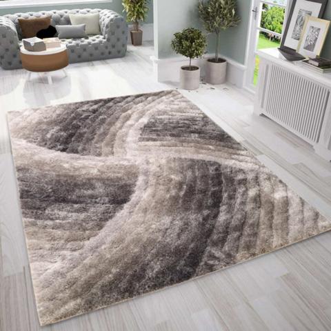 Modern Ultra Soft Decor Rug - Grey / 150cm