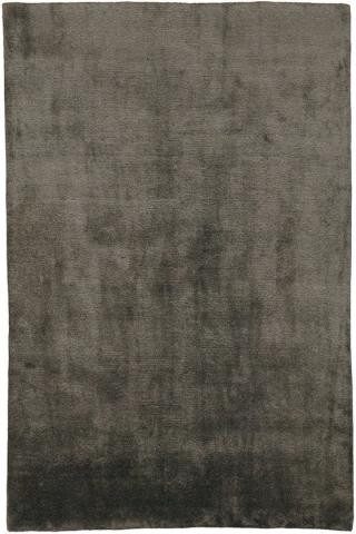 Mohair Slate 1.83x1.22m/6'x4' Black/Slate Plain Mohair Plain rug by The Rug Company, Handknotted mohair wool