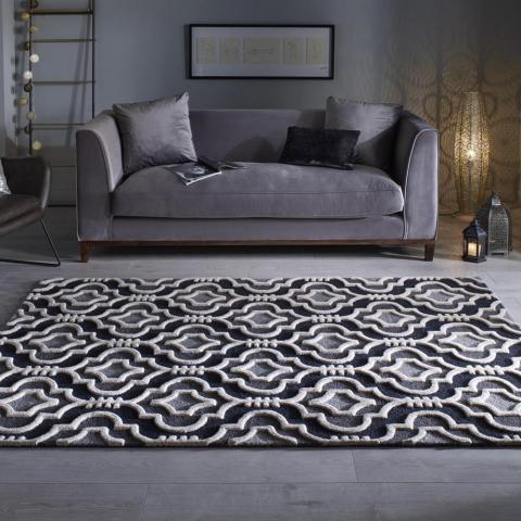 Moorish Amira Rugs in Grey