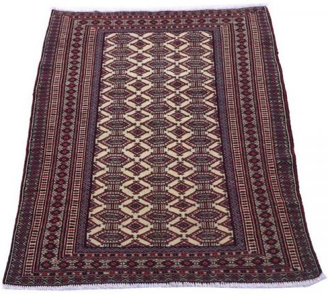 Morgenland Afghan Durchgemustert Rosso bordeaux 164 x 121 cm