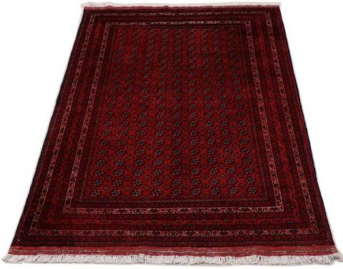 Morgenland Afghan Durchgemustert Rosso scuro 193 x 144 cm