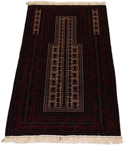 Morgenland Afghan Durchgemustert Rosso scuro 150 x 95 cm