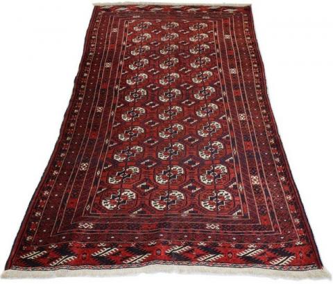 Morgenland Afghan Durchgemustert Rosso scuro 229 x 123 cm