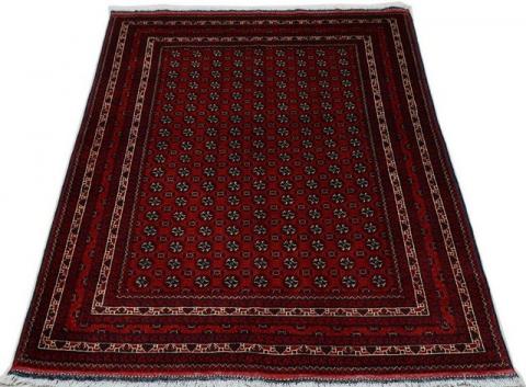 Morgenland Afghan Durchgemustert Rosso scuro 196 x 147 cm