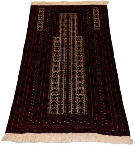 Morgenland Afghan Durchgemustert Rosso scuro 150 x 95 cm