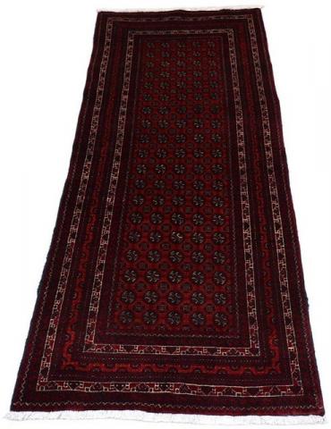 Morgenland Afghan Durchgemustert Rosso scuro 196 x 79 cm