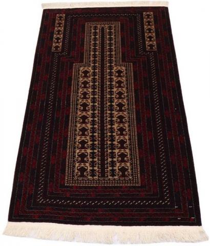 Morgenland Afghan Durchgemustert Rosso scuro 150 x 95 cm