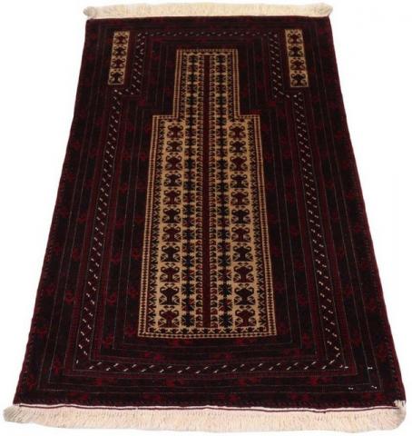 Morgenland Afghan Durchgemustert Rosso scuro 150 x 95 cm