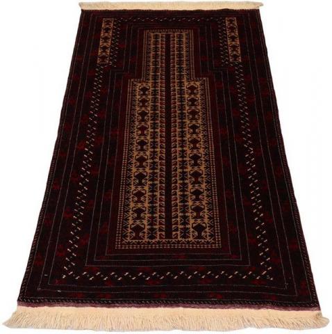 Morgenland Afghan Durchgemustert Rosso scuro 120 x 80 cm