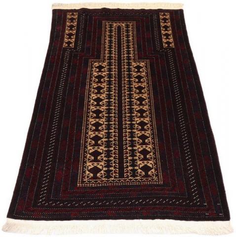 Morgenland Afghan Durchgemustert Rosso scuro 150 x 95 cm