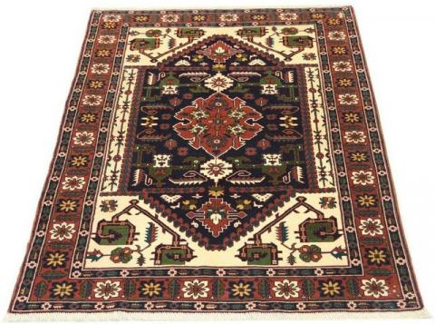 Morgenland Afghan Medaillon Blu scuro 182 x 129 cm