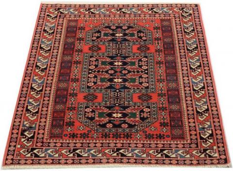 Morgenland Afghan Medaillon Rosso 153 x 134 cm