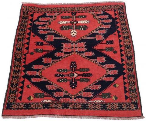 Morgenland Afghan Medaillon Rosso 154 x 126 cm