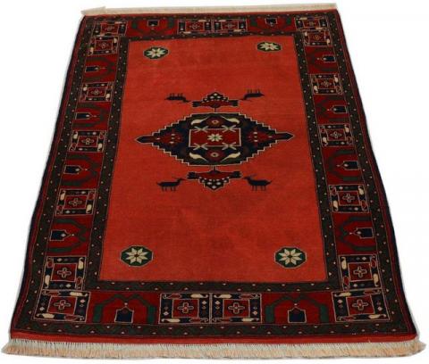 Morgenland Afghan Medaillon Rosso 202 x 197 cm