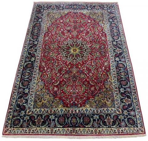 Morgenland Isfahan Medaillon Rosso scuro 170 x 110 cm