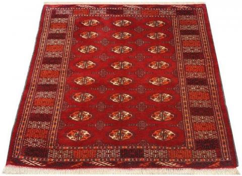 Morgenland Turkman Durchgemustert Rosso 144 x 110 cm