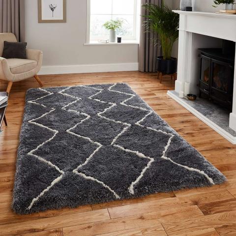 Morocco Rug 3742 Grey Cream  size