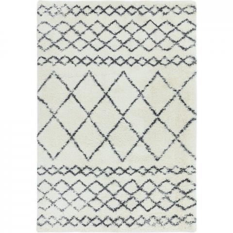 Morroco Alto Rug - White / 170cm