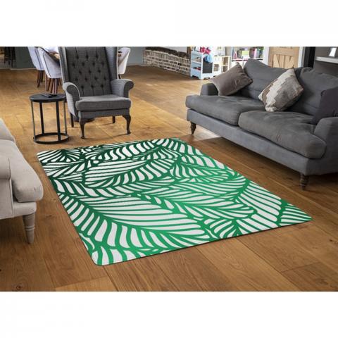 Natural Analogues Texture Designer Rug - Green / 110cm