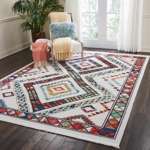 Navajo Rugs NAV02 in White by Nourison