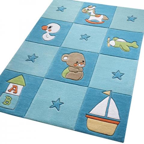 Newborn Rugs 3986 01 in Blue