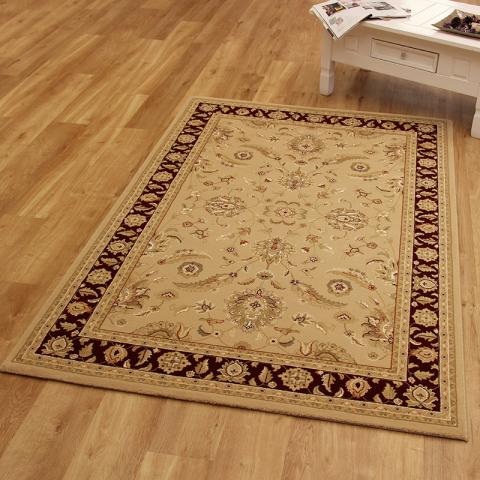 Noble Art Rug Beige Burgundy 