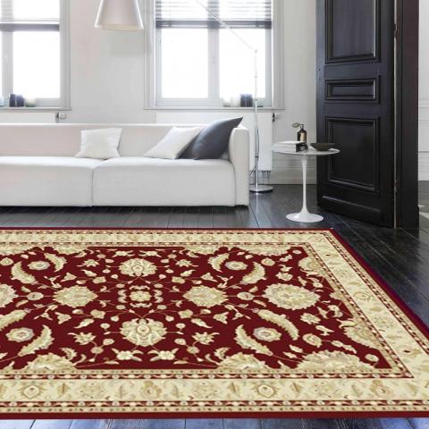 Noble Art Traditional Rugs 65124 390 in Brown and Beige