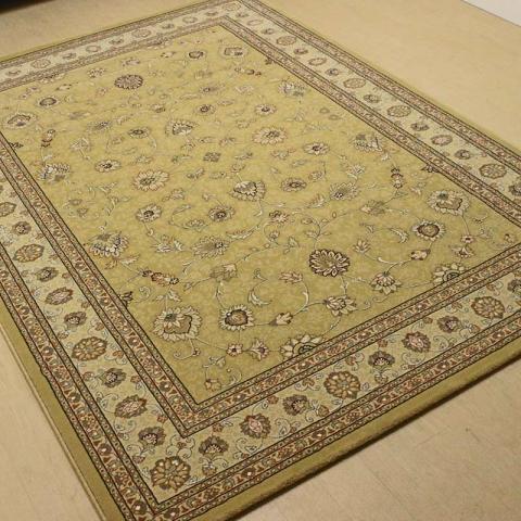 Noble Gold Botanical 1790 Rug  Circle