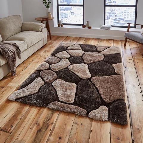 Noble House NH5858 Beige Brown Rug 