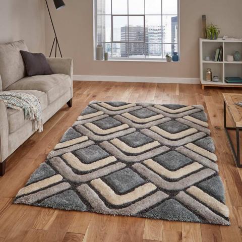 Noble House NH8199 Grey Blue Rug 