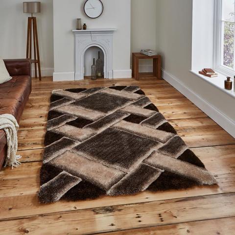 Noble House NH9716 Beige Brown Rug 