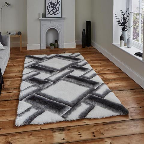 Noble House NH9716 Grey Ivory Rug 