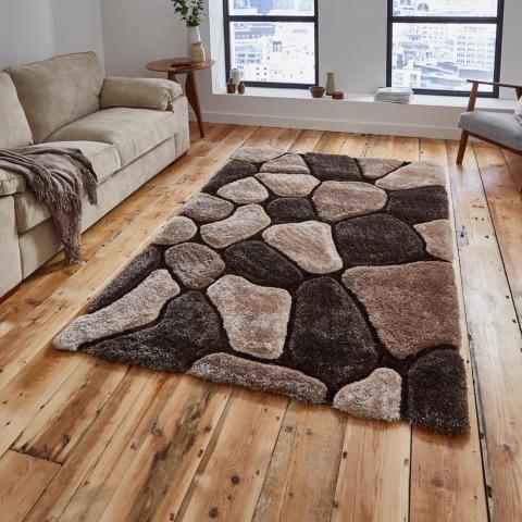 Noble House Rugs NH 5858 in Beige Brown