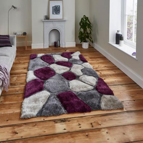 Noble House Rugs NH 5858 in Grey Purple