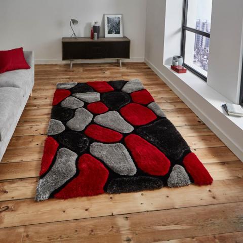 Noble House Rugs NH 5858 in Grey Red