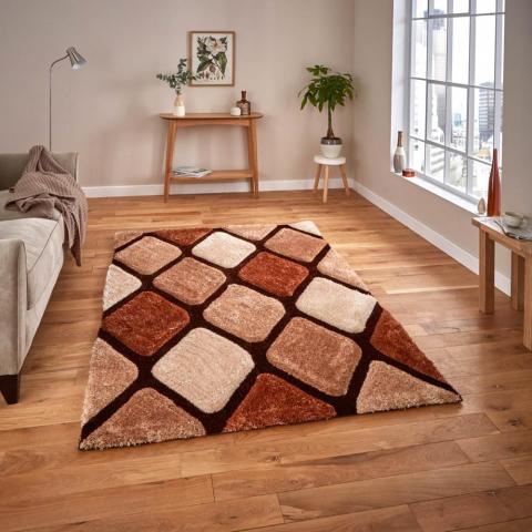 Noble House Rugs NH9247 Beige Brown