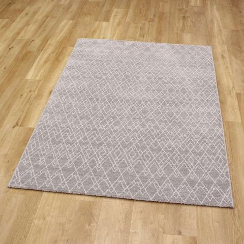 Nomad Rug Grey Geometric Style 5262 