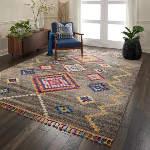 Nomad Rugs NMD05 by Nourison in Grey