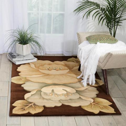 Nourison Tropics Rugs TS09 Brown