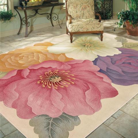 Nourison Tropics Rugs TS10 Multi Coloured