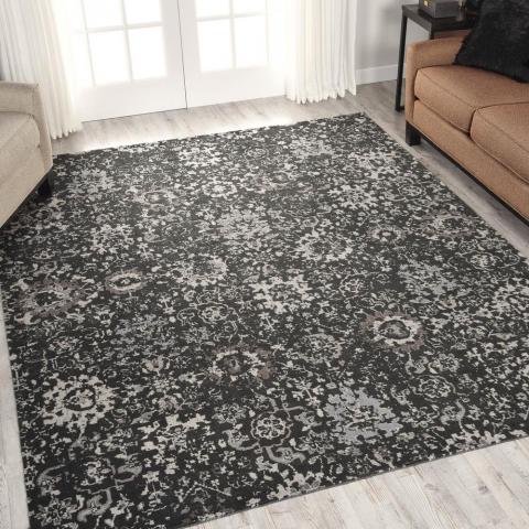 Nourison Twilight Rugs TWI13 in Onyx