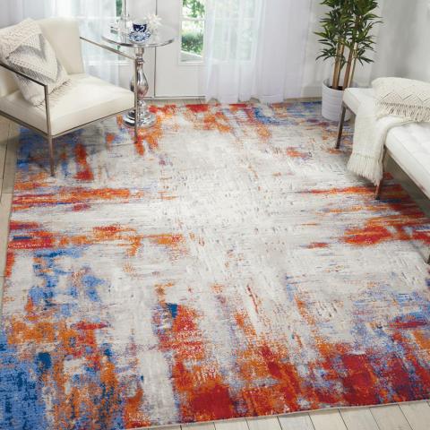 Nourison Twilight Rugs TWI26 by Nourison in Ivory and Multi