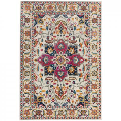 Nova Persian Rugs NV24 in White Multi