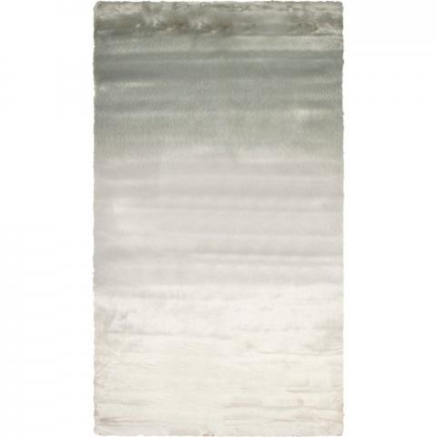 Ombre Faux Fur Rug - Silver