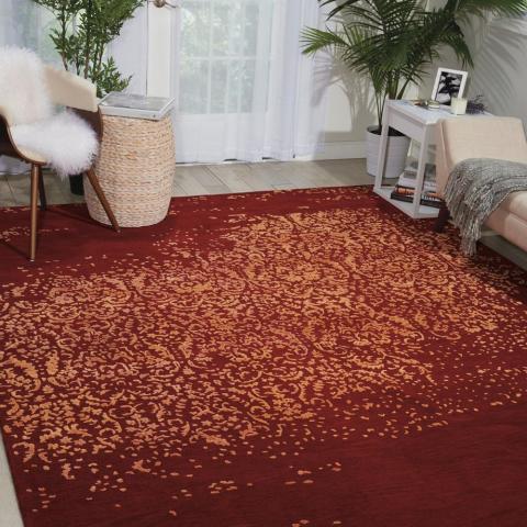 Opaline Rugs OPA08 by Nourison in Fire