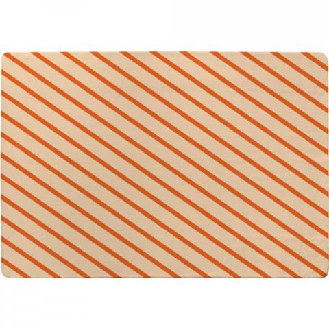 Orange Lines Designer Rug - Orange / 200cm