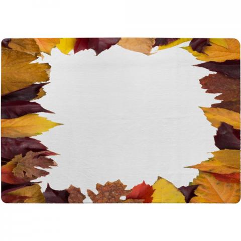 Orange  Purple Autumn Designer Rug - Orange / 200cm