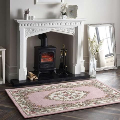 Origins Shensi Pink Aubusson Rug 